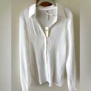 Never worn, tag still on M white blouse